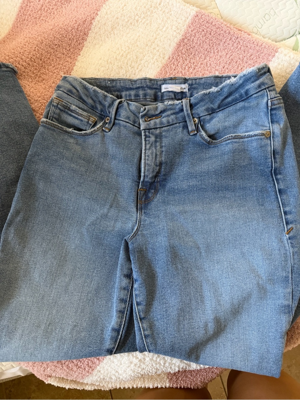 Good American High-Rise Light Blue Jeans